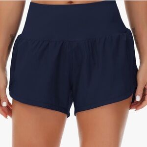 THE GYM PEOPLE Women's Quick Dry Athletic Shorts Mesh Lining and Zipper Pockets